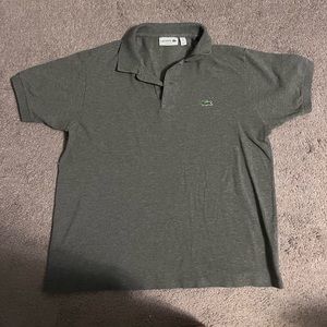 Lacoste Polo Mens size large gray